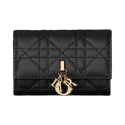 Dior Miss Dior Glycine Wallet Cannage Lambskin Black