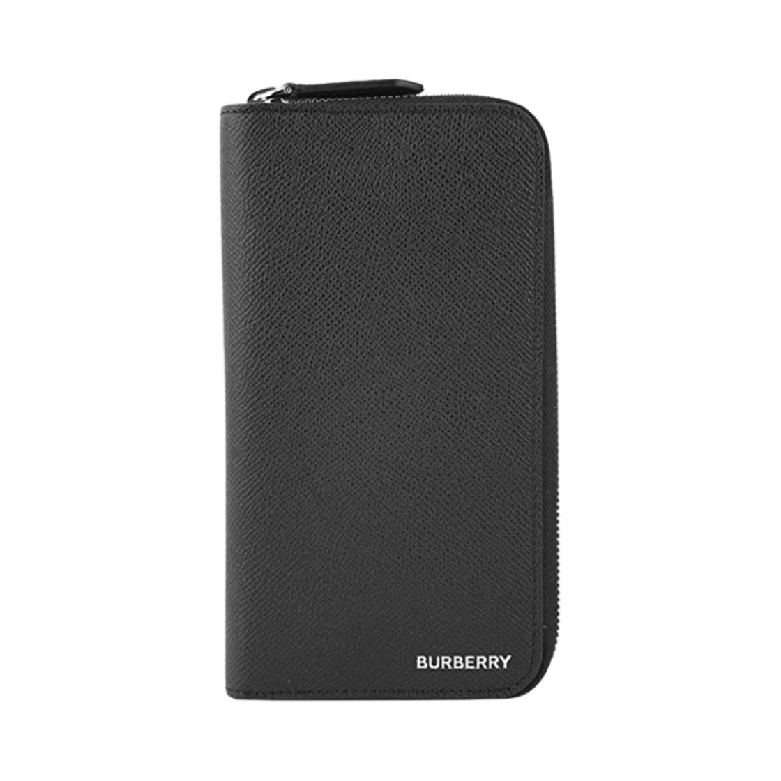 버버리 그레이니 레더 집 어라운드 지갑 블랙(Burberry Grainy Leather Zip Around Wallet Black) - 1