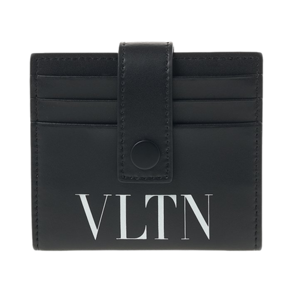 P0U31LVN0NI Valentino Vlogo Card Holder Black