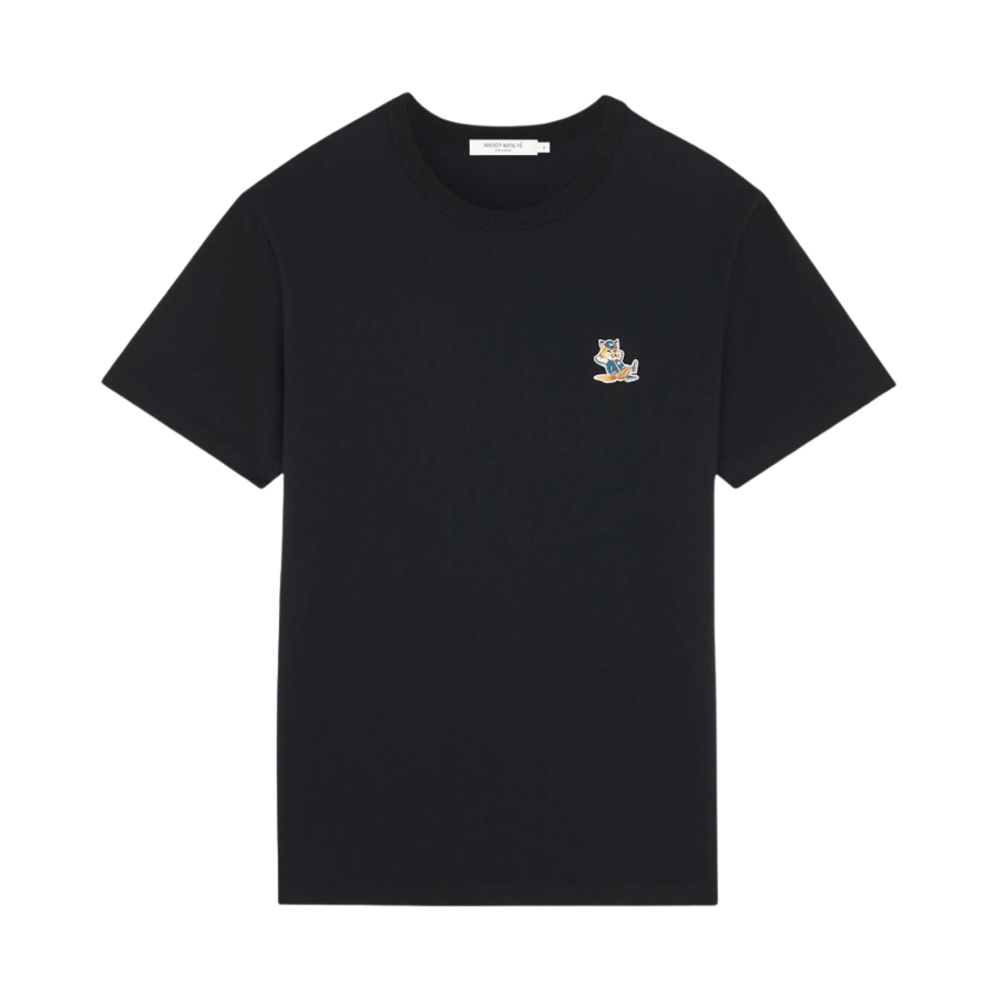 메종 키츠네 드레스드 폭스 패치 클래식 티셔츠 블랙