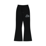 HDEX Womens Light Cotton Boots Cut Sweat Pants Black