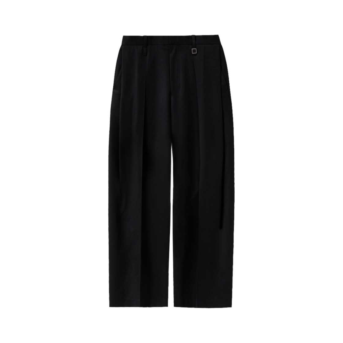 W243PT05907B Wooyoungmi Side Tuck Wide Pants Black - 24FW