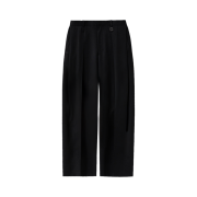 Wooyoungmi Side Tuck Wide Pants Black - 24FW