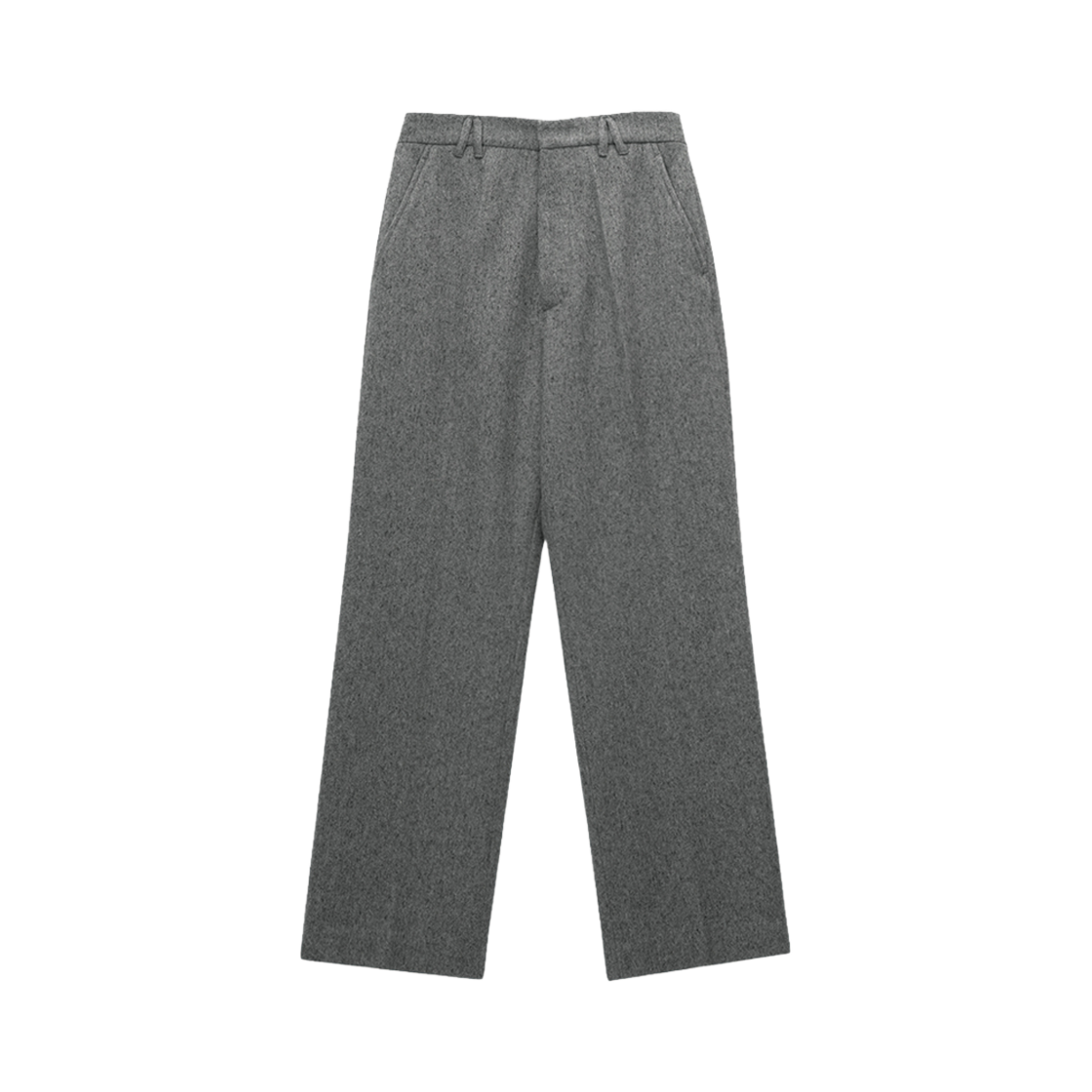 P0003CQP STU Straight Wool Slacks Grey
