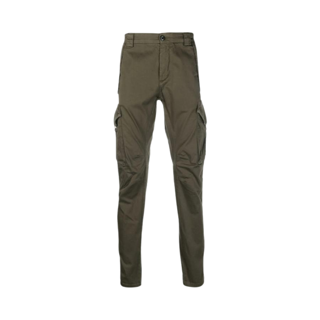 18CMPA056A005694G683 C.P. Company Stretch Satin Cargo Pants Khaki - 25SS
