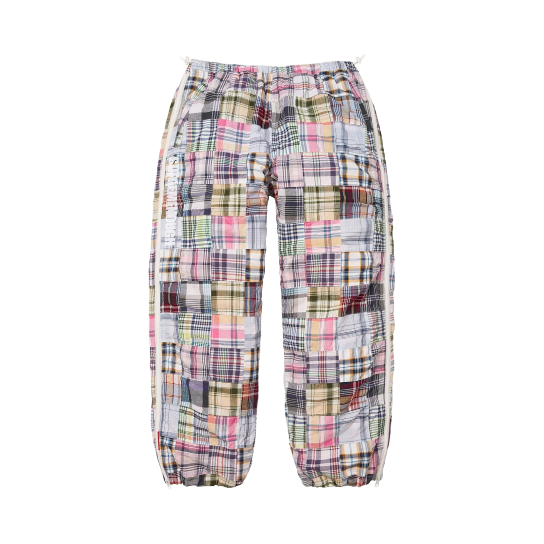 슈프림 x 굿이너프 패치워크 마드라스 풀 집 트랙 팬츠 멀티컬러 - 25SS