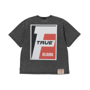 True Religion Tram Oil Short Sleeve Washed Black