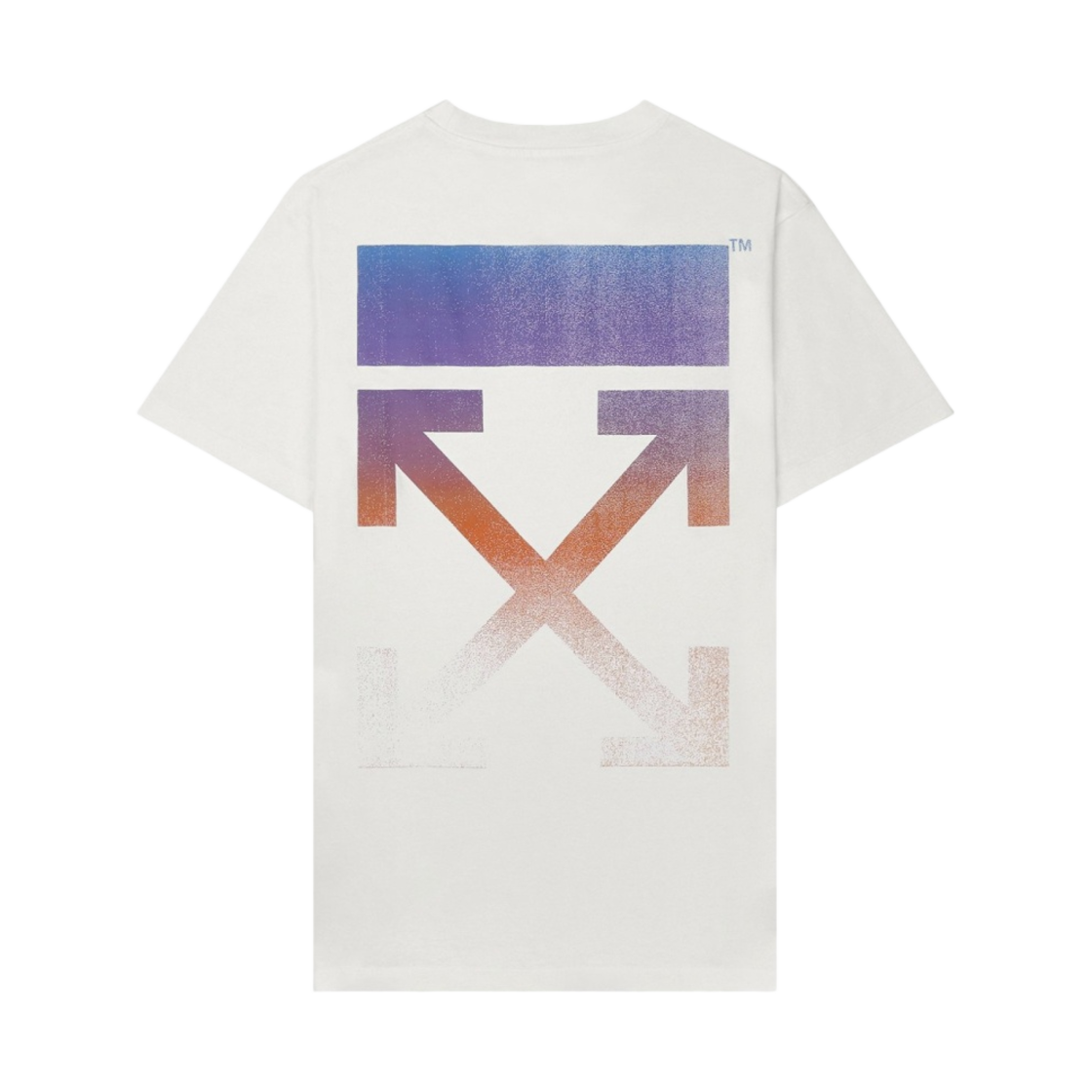 오프화이트 디그레이드 애로우 슬림 숏슬리브 티셔츠 화이트 멀티컬러(Off-White Degrade Arrow Slim S/S T-Shirt White Multicolor)