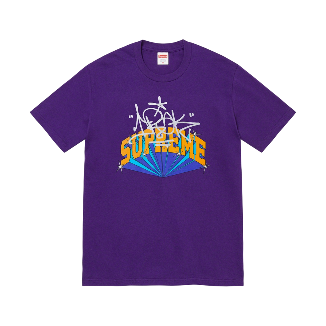 슈프림 x 이라크 아크 티셔츠 퍼플 - 22FW(Supreme x Irak Arc T-Shirt Purple - 22FW) - 1