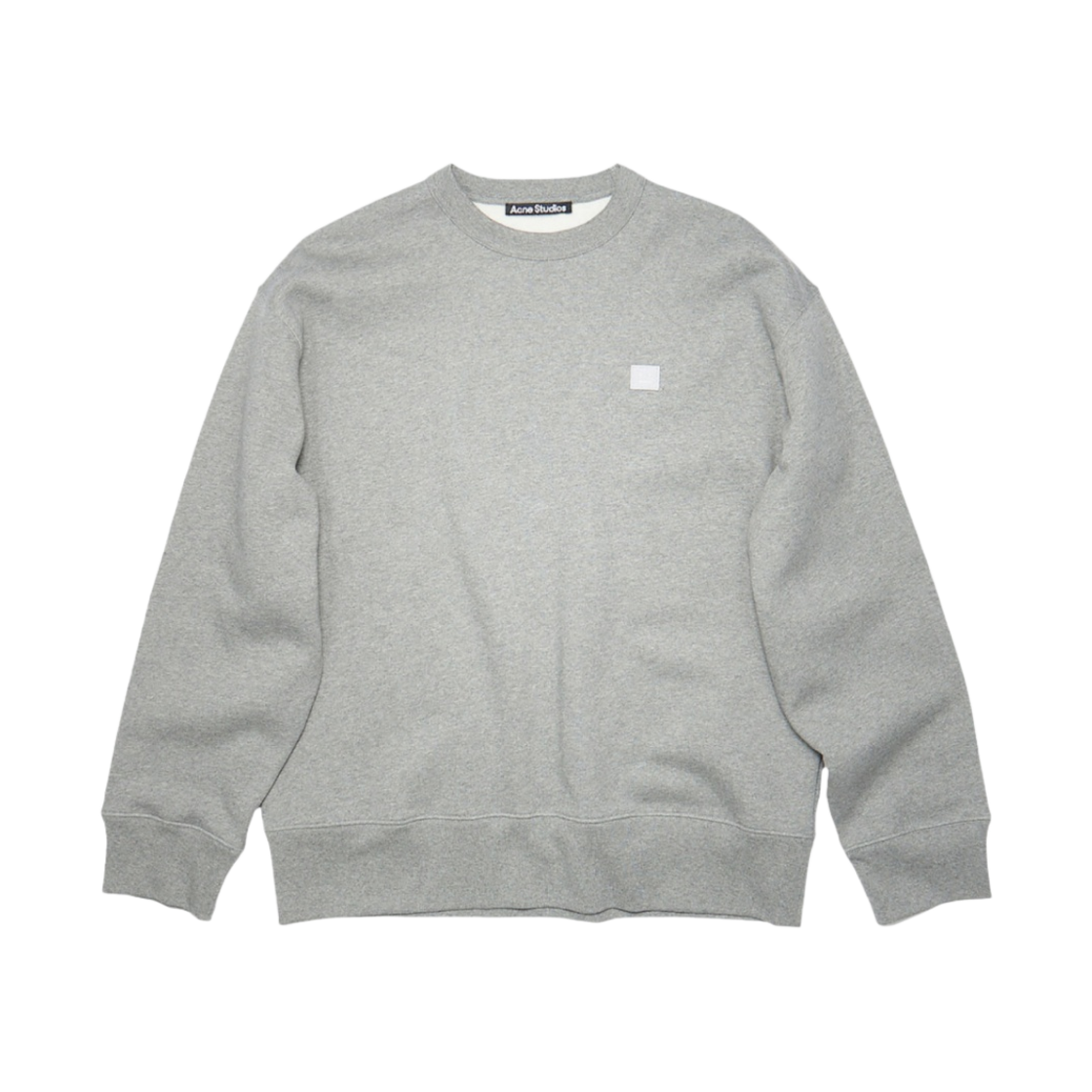 아크네 스튜디오 폰바 페이스 크루넥 스웨트셔츠 라이트 그레이 멜란지(Acne Studios Fonbar Face Crewneck Sweatshirt Light Grey Melange)