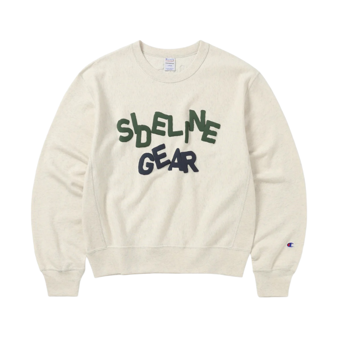 CP233TSWCW01OAT Champion x Thisisneverthat Reverse Weave Crewneck Oatmeal