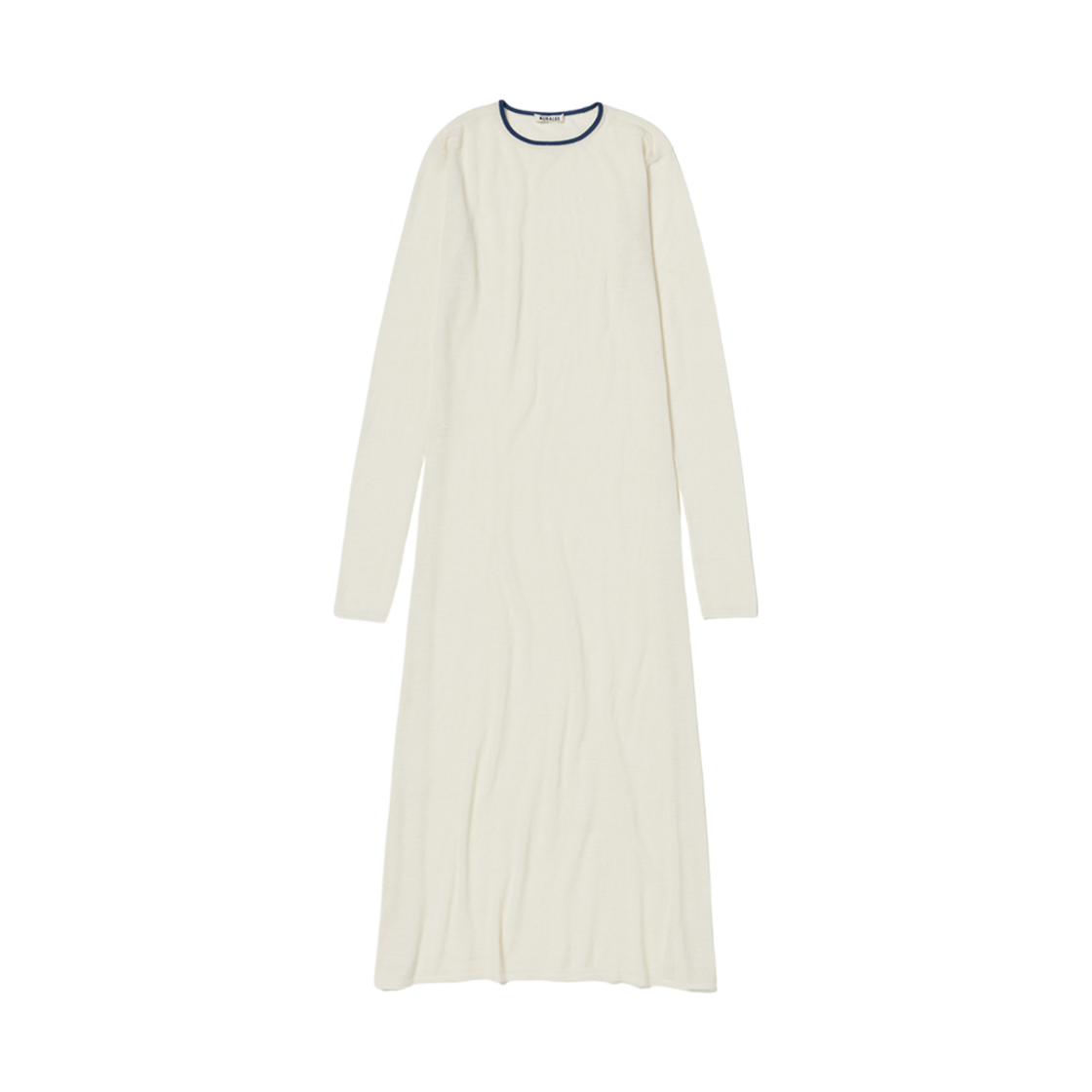 (W) 오라리 하드 트위스트 하이 게이지 울 실크 니트 드레스 아이보리((W) Auralee Hard Twist High Gauge Wool Silk Knit Dress Ivory) - 1
