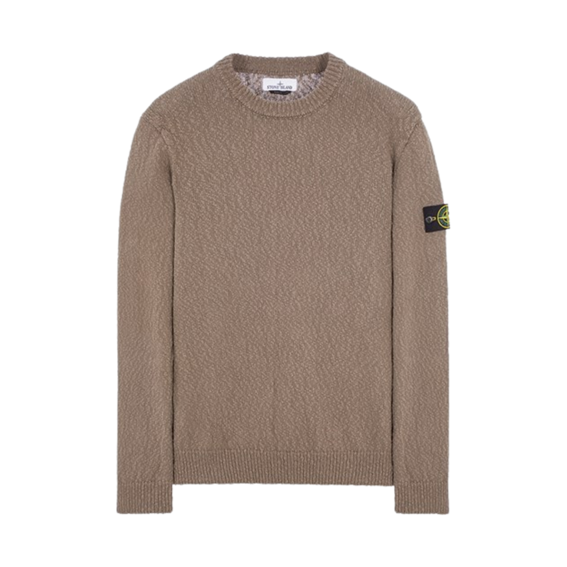 8015562B1-V0092 Stone Island 562B1 Uneven Cotton Crewneck Knit Dove Gray - 24SS