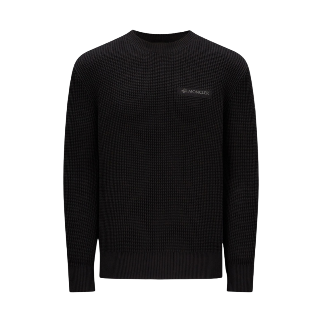 몽클레르 로고 코튼 점퍼 블랙 - 23FW(Moncler Logo Cotton Jumper Black - 23FW) - 1