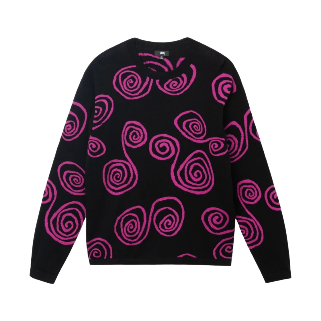 스투시 핸드 드로운 S 스웨터 블랙(Stussy Hand Drawn S Sweater Black) - 1