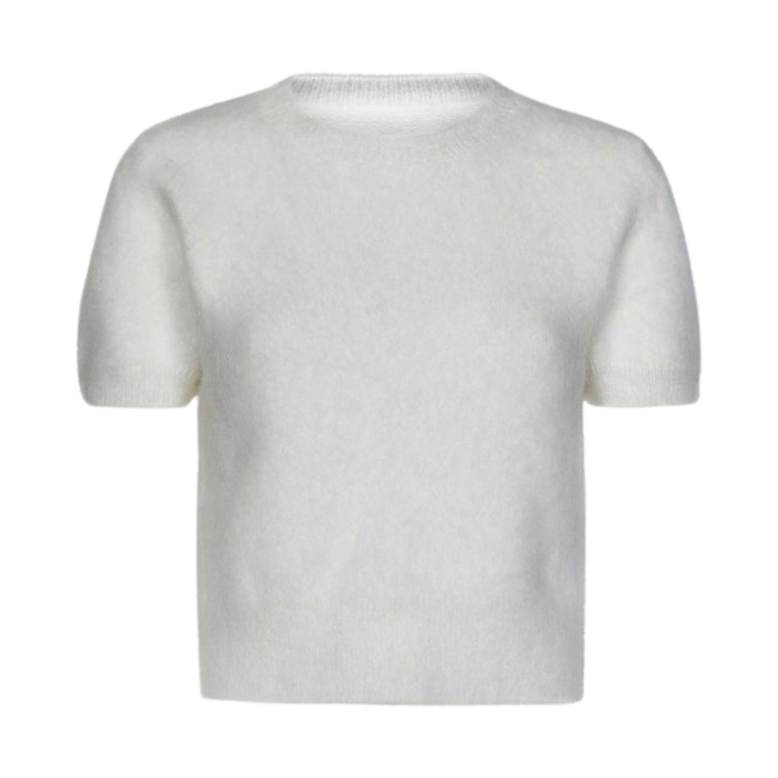 S29HL0003S18269101 (W) Maison Margiela Short Sleeve Cropped Knit White