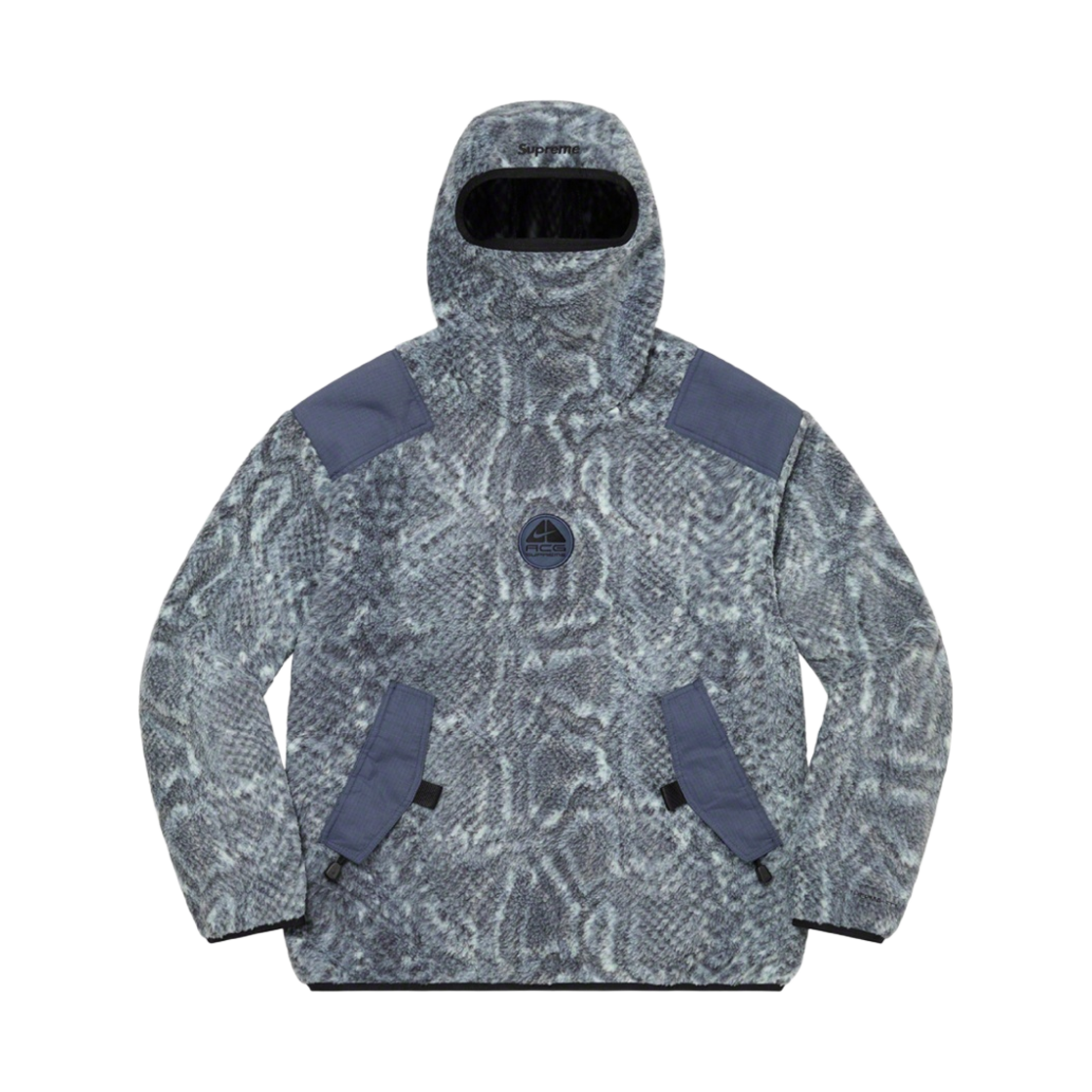 슈프림 x 나이키 ACG 플리스 풀오버 민트 스네이크스킨 - 22FW