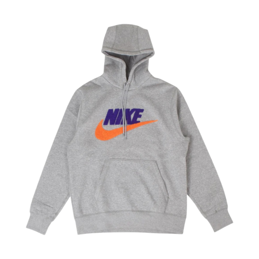 Nike Club Fleece Pullover Hoodie Dark Grey Heather - Asia