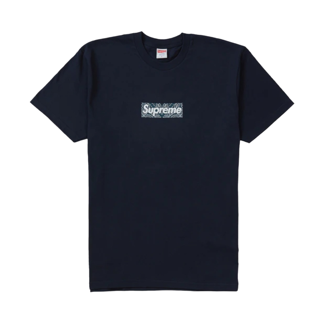 슈프림 반다나 박스로고 티셔츠 네이비 - 19FW(Supreme Bandana Box Logo T-Shirt Navy - 19FW) - 1