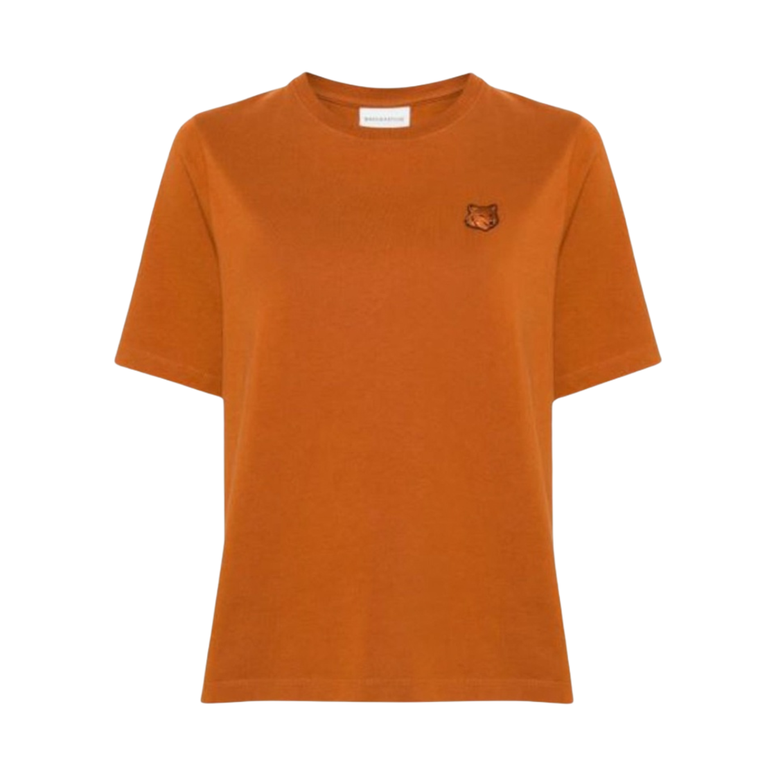 MW00127KJ0119-P261 (W) Maison Kitsune Bold Fox Head Patch Comfort T-Shirt Tobacco