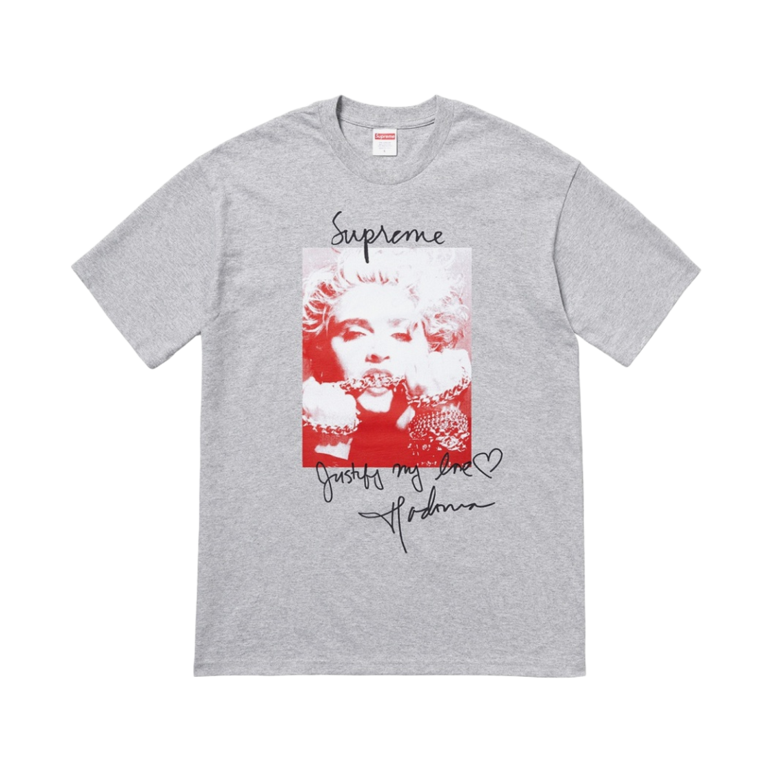 - Supreme Madonna T-Shirt Heather Grey - 18FW