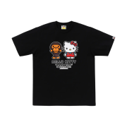 BAPE Baby Milo x Hello Kitty T-Shirt Black - Ginza Store Exclusive
