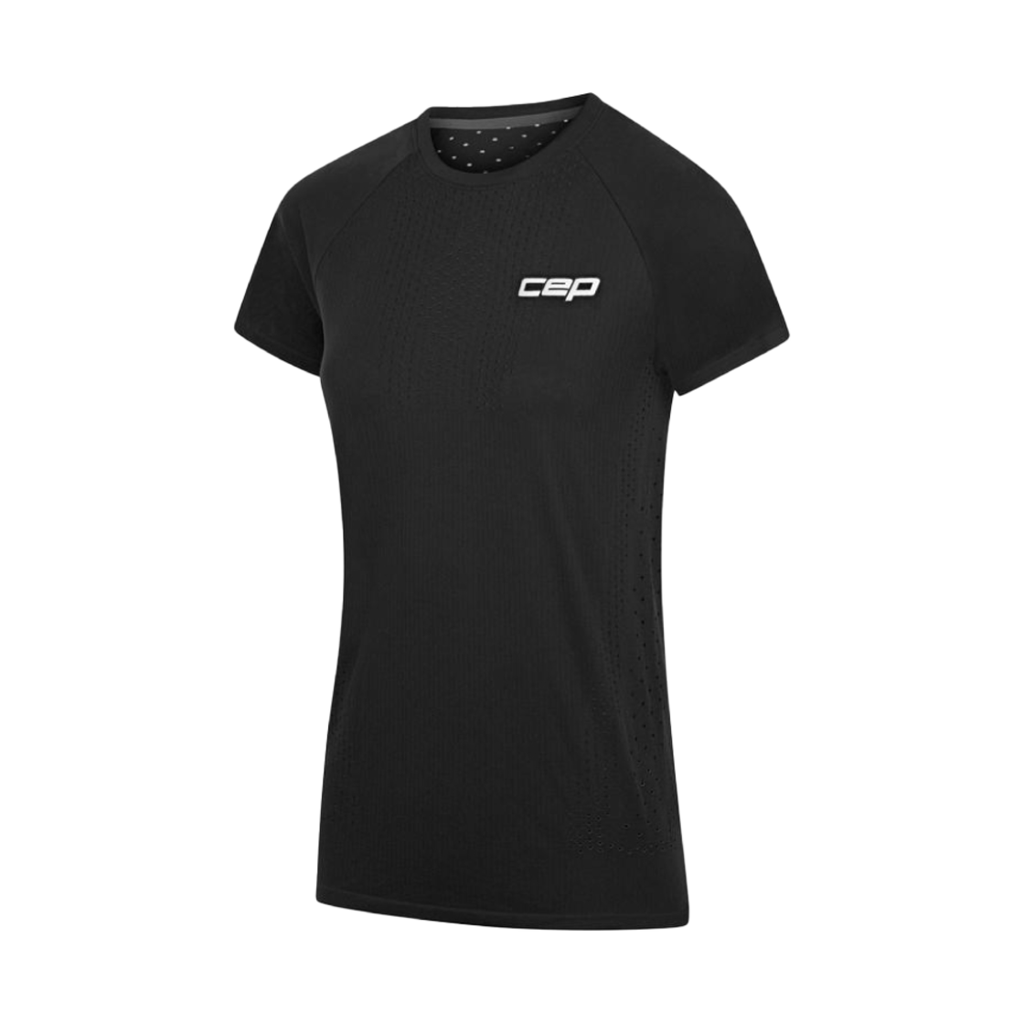 CEP 코어 런 울트라라이트 런 셔츠 숏 슬리브 V3 블랙 여성용(CEP Core Run Ultralight Run Shirts Short Sleeve V3 Black Women)