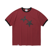 CAVISH Twin Star Ringer SS Tee Burgundy