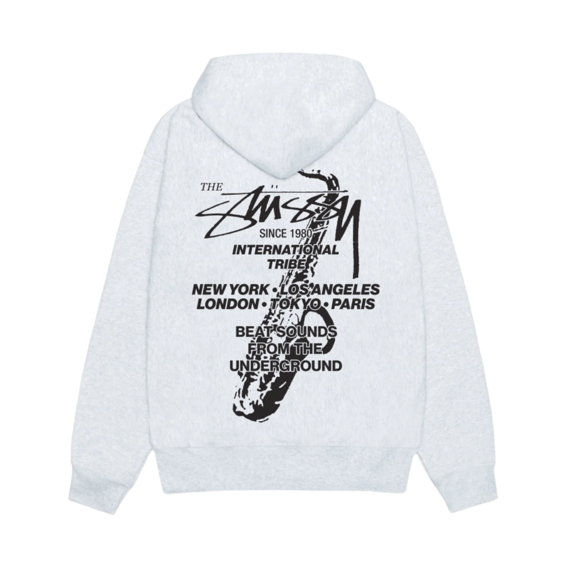 스투시 비트 사운드 집 후드 애쉬 헤더(Stussy Beat Sounds Zip Hoodie Ash Heather) - 1