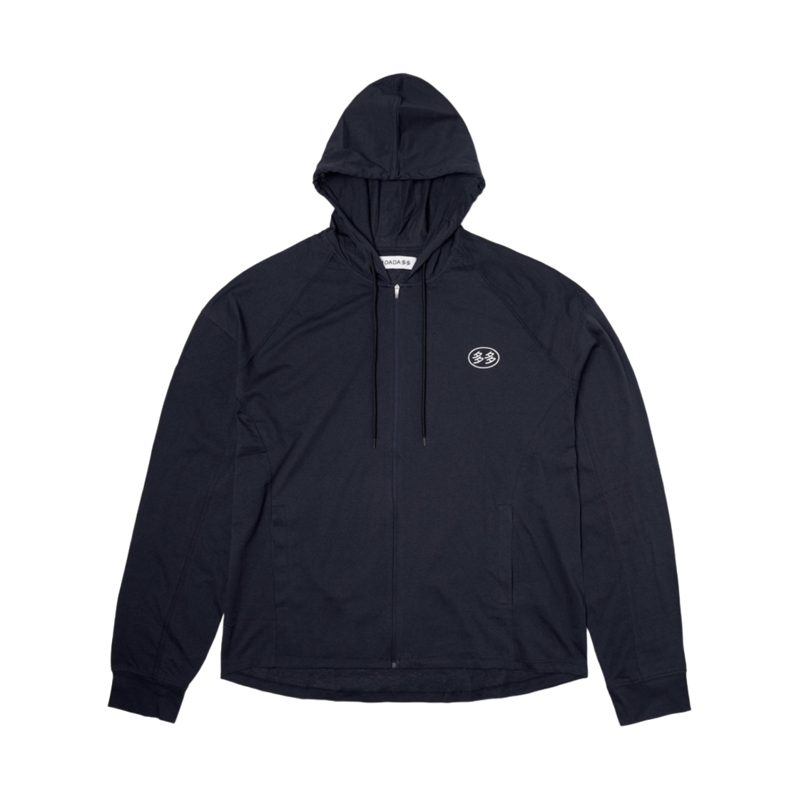 - Dada Student Cotton Zip-Up Hoodie Navy
