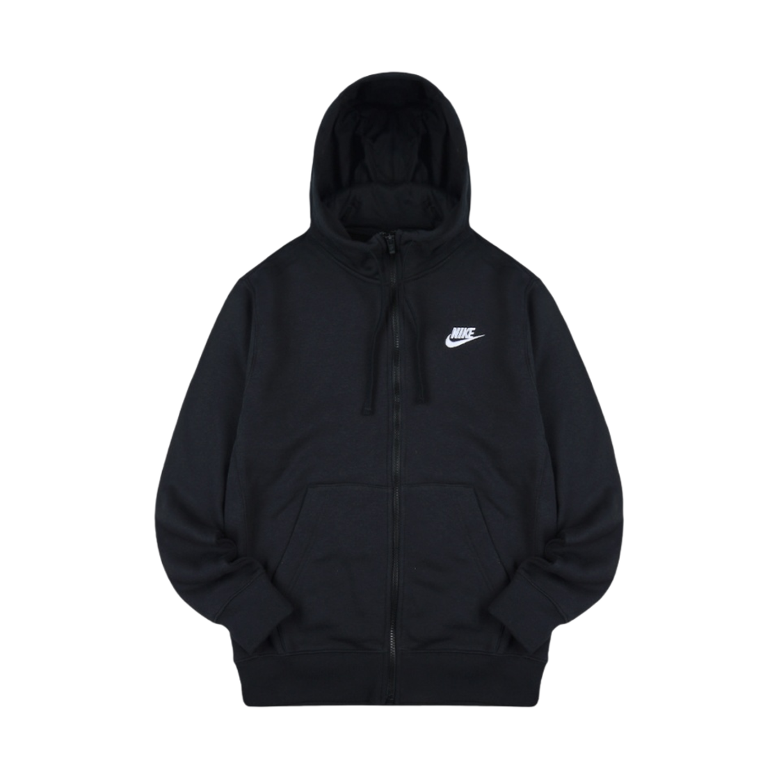 나이키 NSW 클럽 플리스 풀 집 후드 블랙 - US/EU