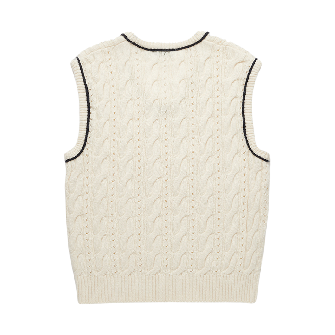 던스트 라이닝 케이블 니트 베스트 소프트 크림(Dunst Lining Cable Knit Vest Soft Cream) - 2
