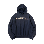 Kapital Fleece Hooded Sweatshirt Speakeasy Kapital Pt Navy