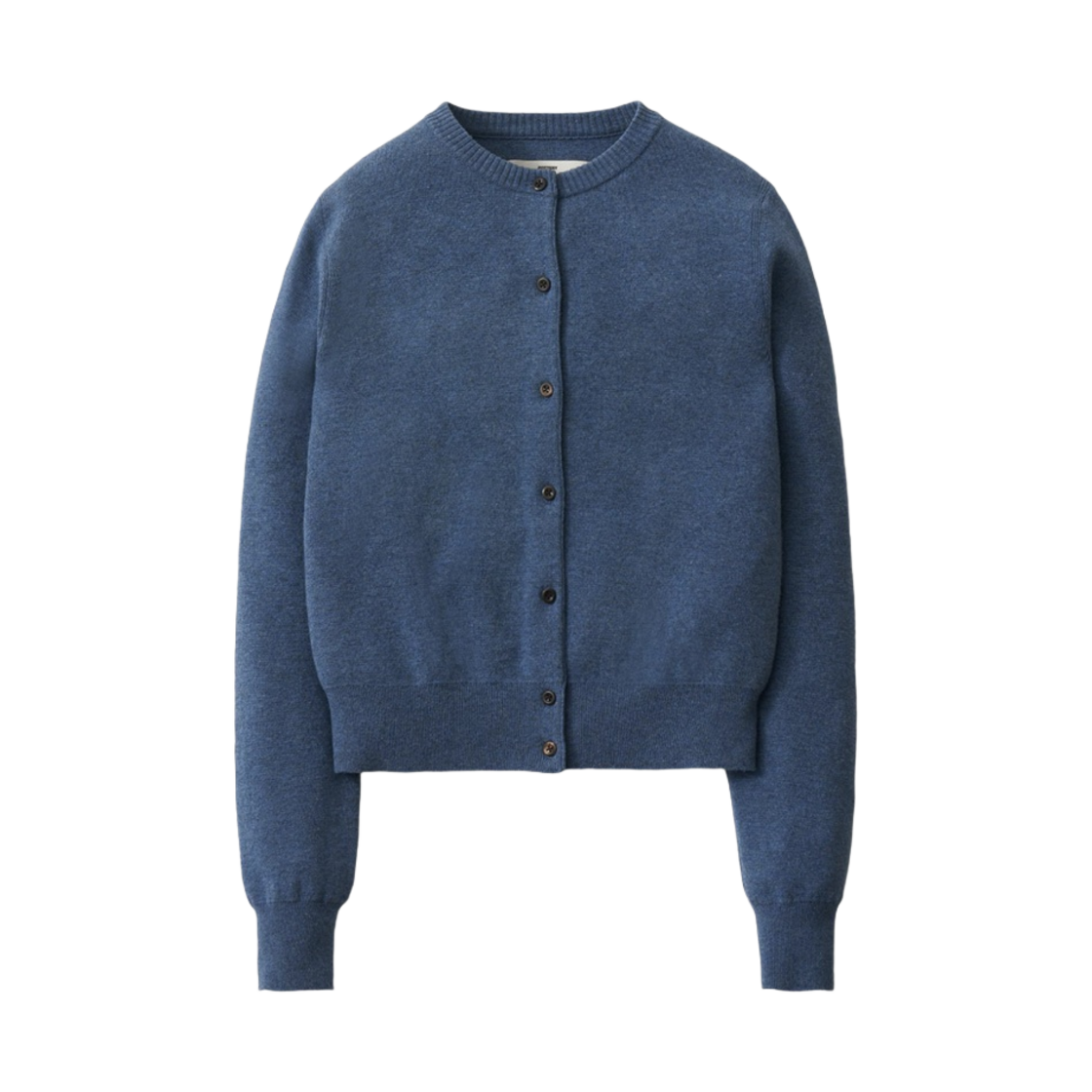 (W) 포터리 라운드넥 가디건 블루((W) Pottery Round Neck Cardigan Blue)