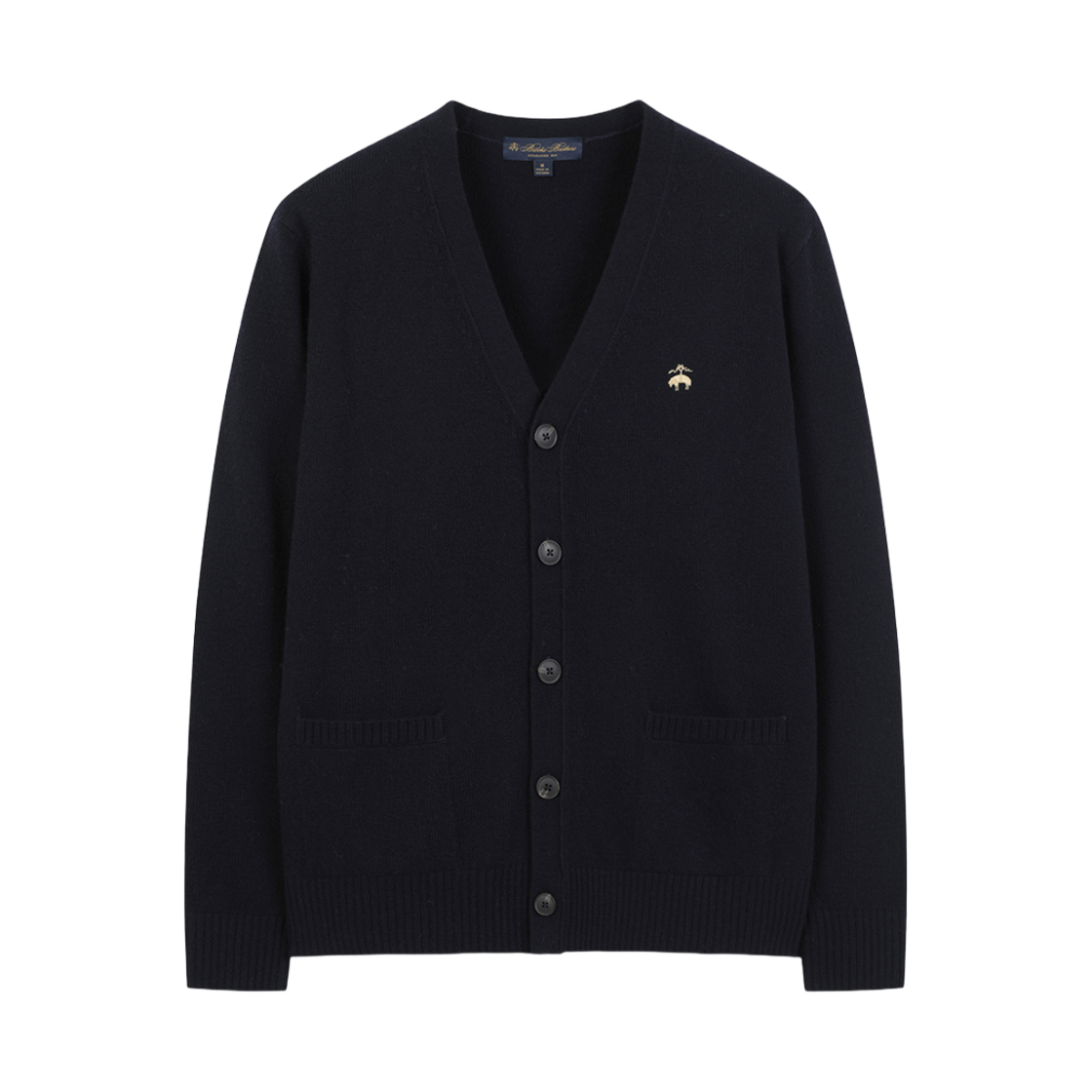 브룩스 브라더스 울 로고 가디건 네이비(Brooks Brothers Wool Logo Cardigan Navy)