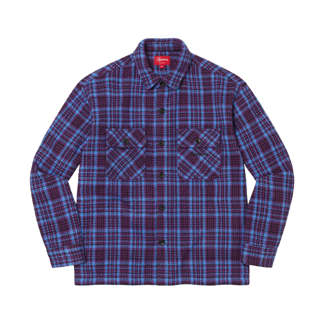 슈프림 헤비 플란넬 셔츠 다크 플럼 - 22FW