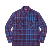 Supreme Heavy Flannel Shirt Dark Plum - 22FW
