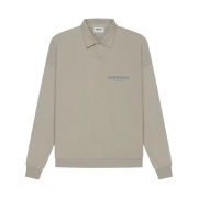 Essentials Long Sleeve French Terry Polo Moss - 21SS
