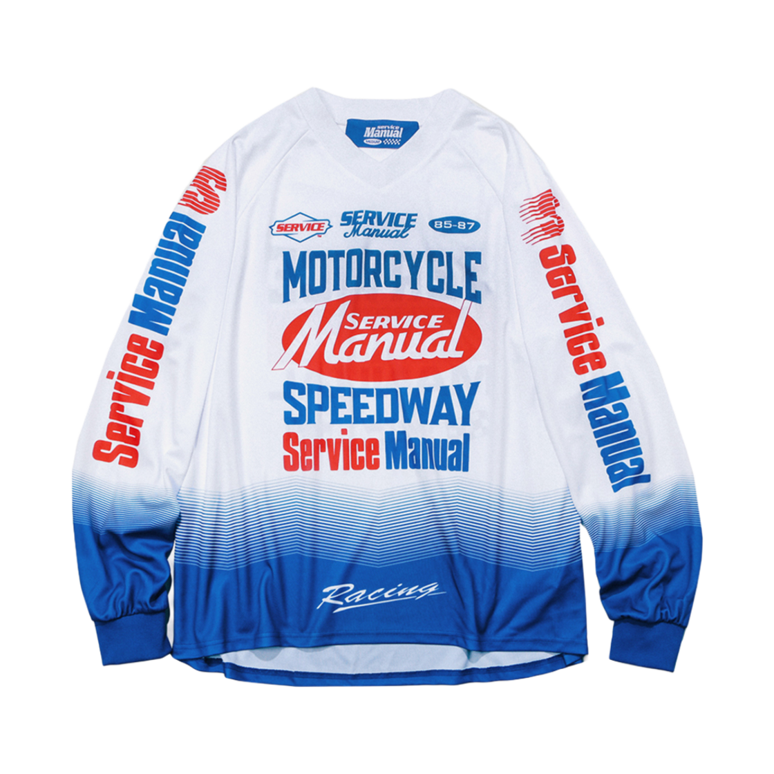 서비스매뉴얼 로고 모토사이클 져지(Service Manual SVMN Logo Motorcycle Jersey)