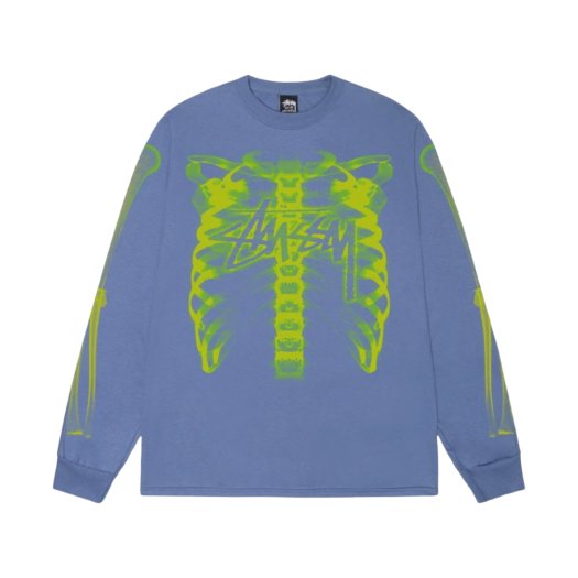 Stussy Rib Cage LS T-Shirt Storm