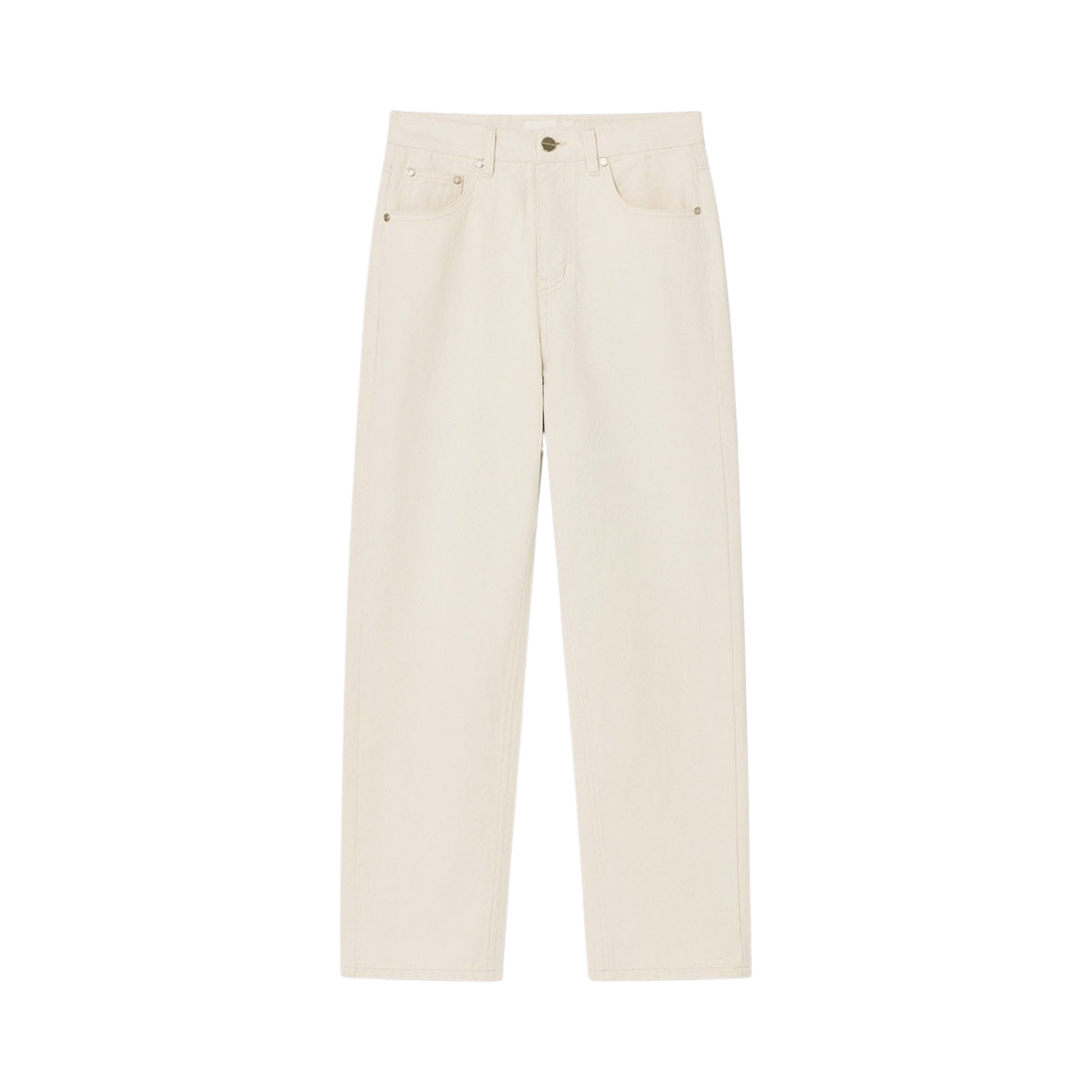 P0000EDT Kindersalmon Women Piqué Jeans Off White
