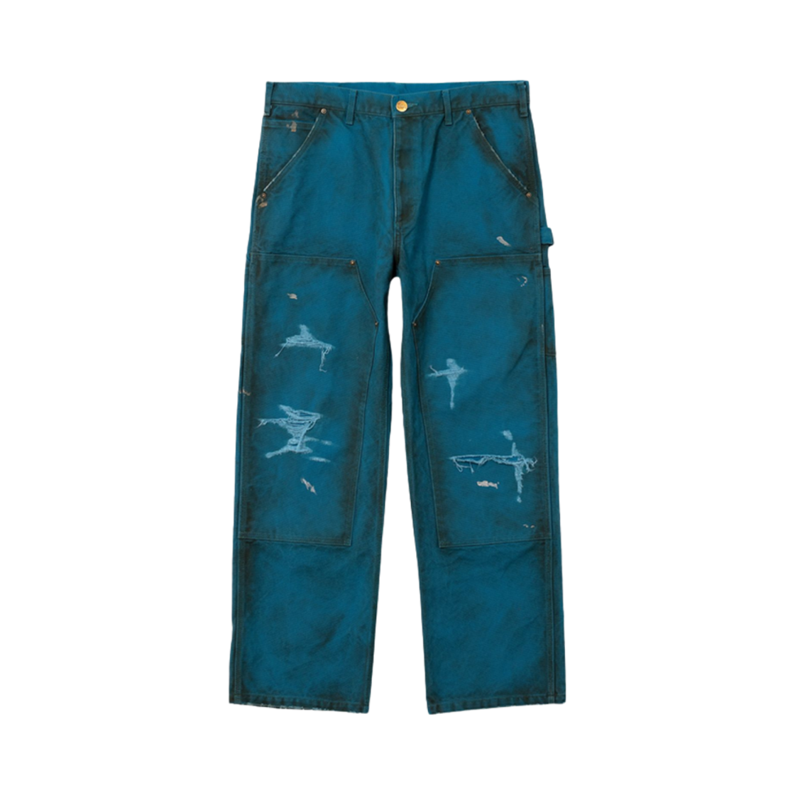 G11PT026 Kamiya Boro Painter Pants Blue
