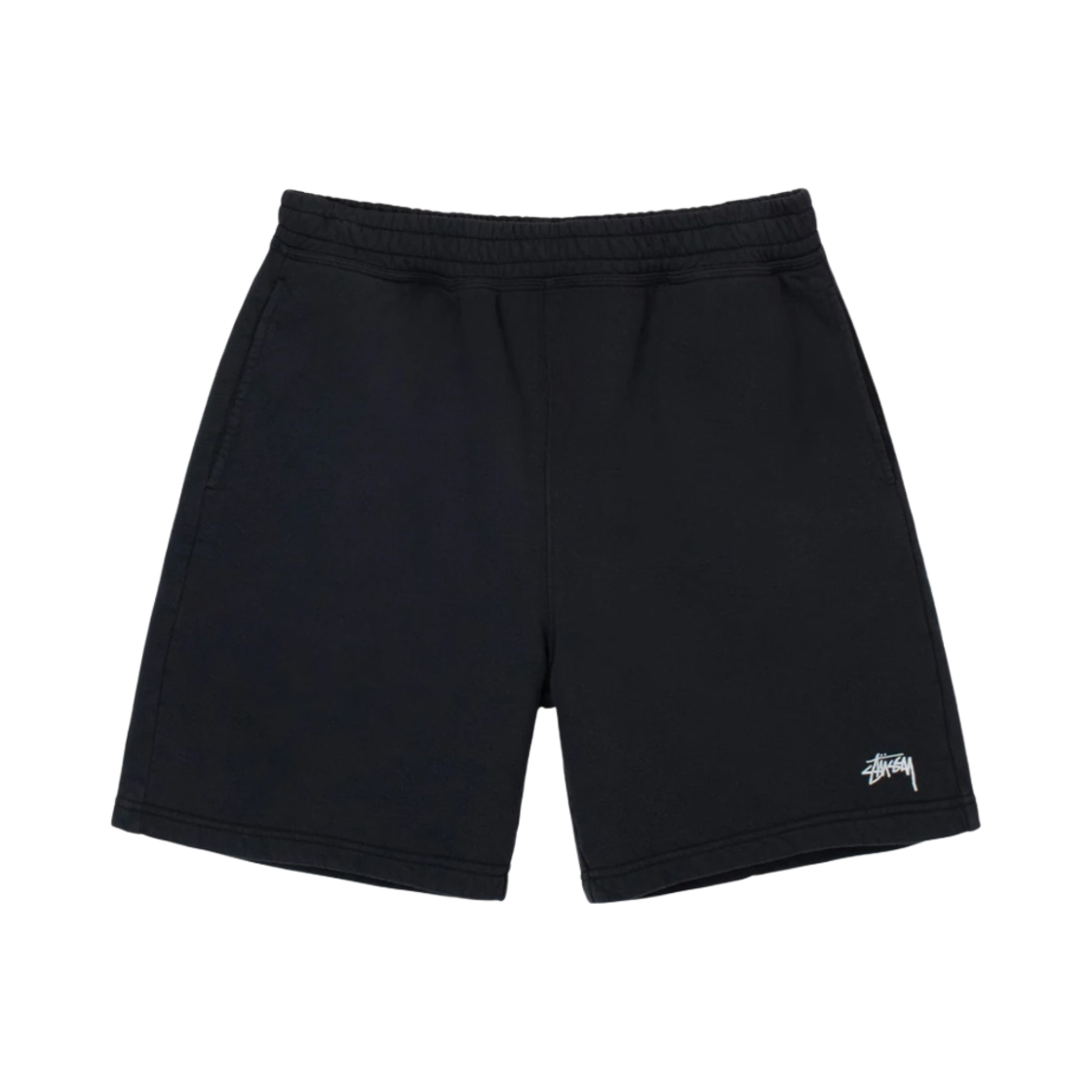스투시 오버다이드 스탁 로고 쇼츠 블랙