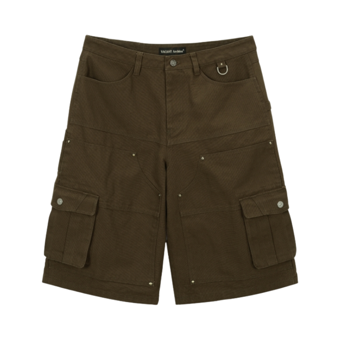 VAK251SS002BK10_11 Vacant Archive Moksha Bermuda Pants Brown