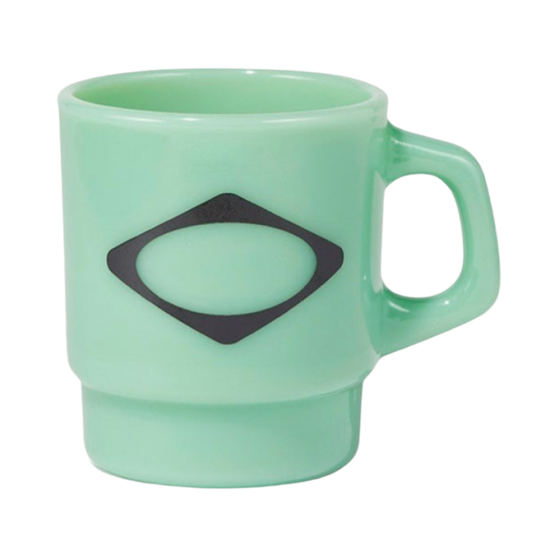 미스치프 롬버스 글래스 머그 제이드 그린(Mischief Rhombus Glass Mug Jade Green)