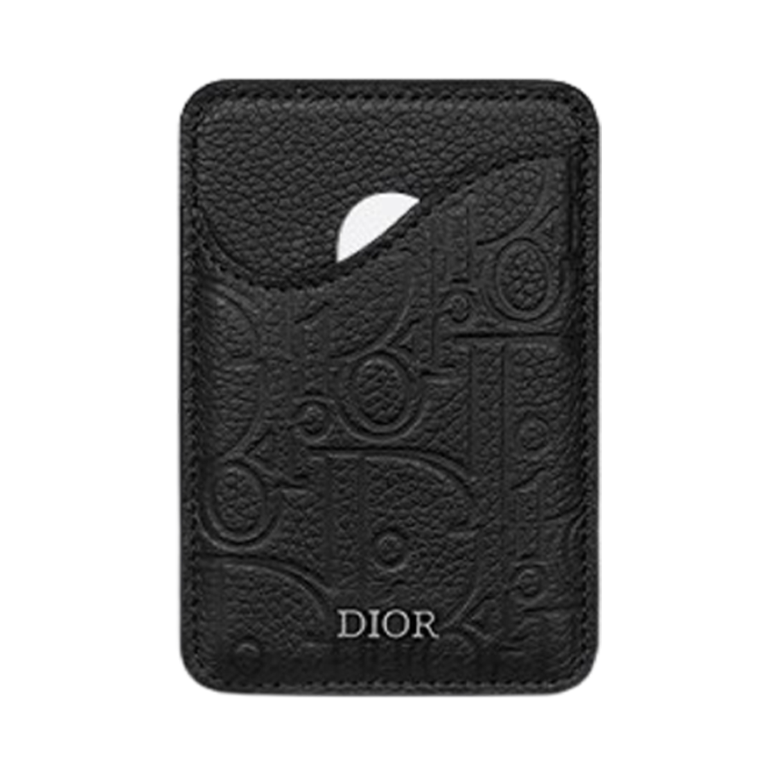 Dior Saddle Magnetic Card Holder Dior Gravity Leather Black
