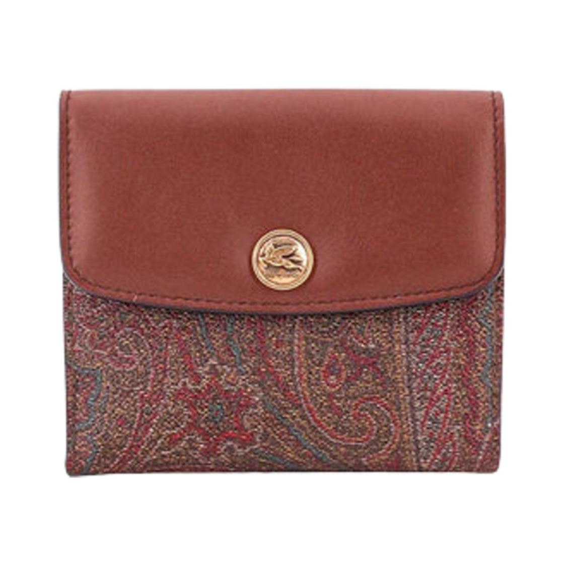 1N92585020100 Etro Essential Small Paisley Wallet Multicolour