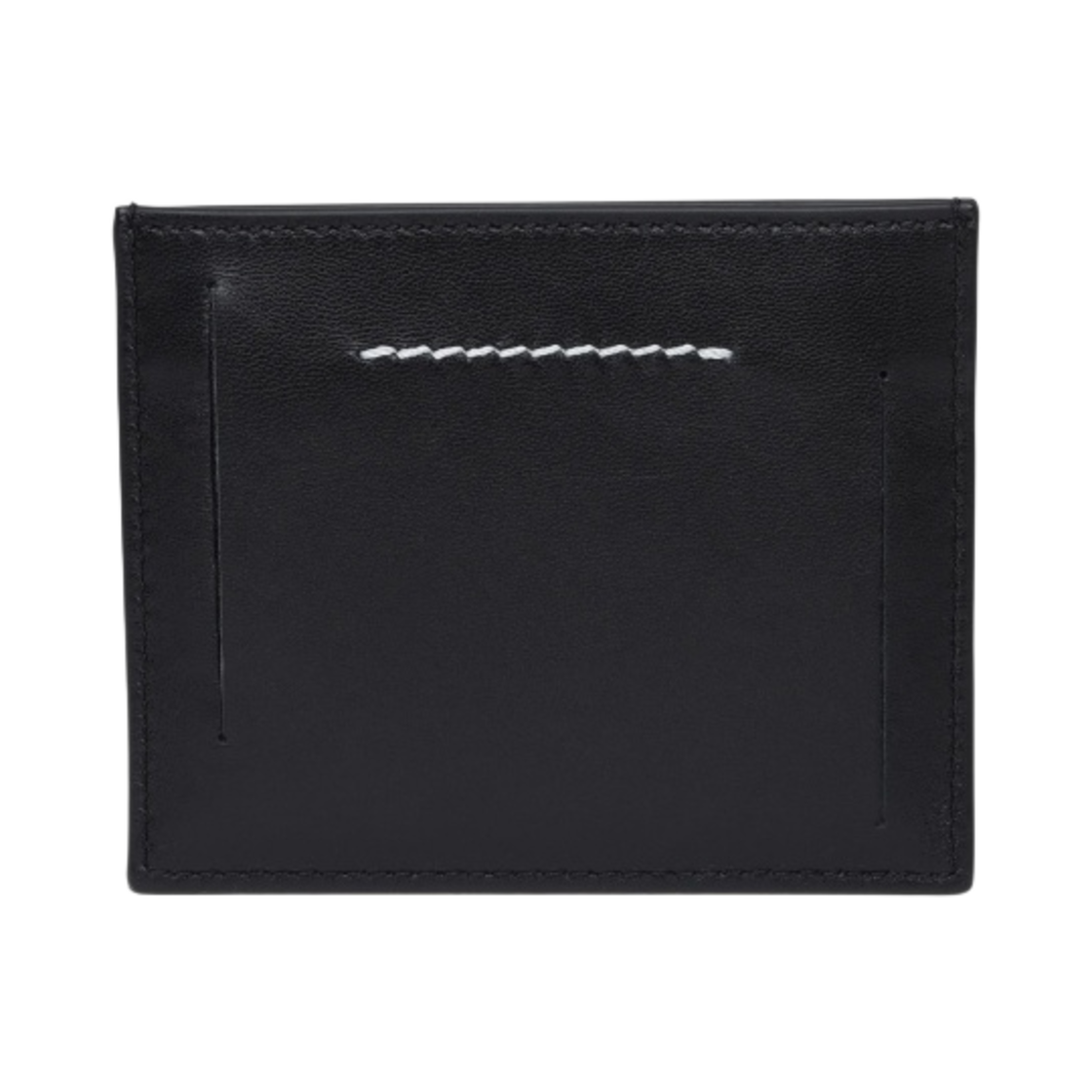 S54UI0129P4812T8013 MM6 Maison Margiela Leather Card Holder Black