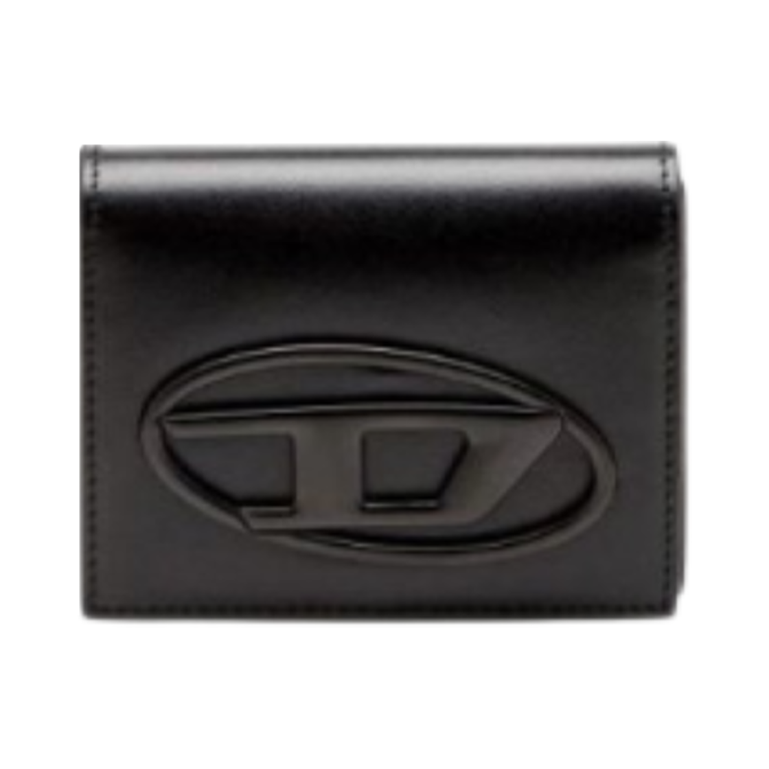 X10289PR818-T8013 Diesel Holi-D Logo Card Holder Black