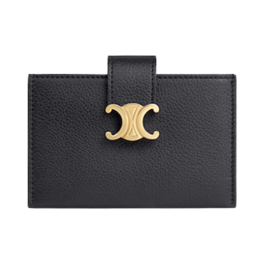 셀린느 그레인드 카프스킨 아코디언 서플 카드 홀더 블랙(Celine Grained Calfskin Accordeon Supple Card Holder Black)